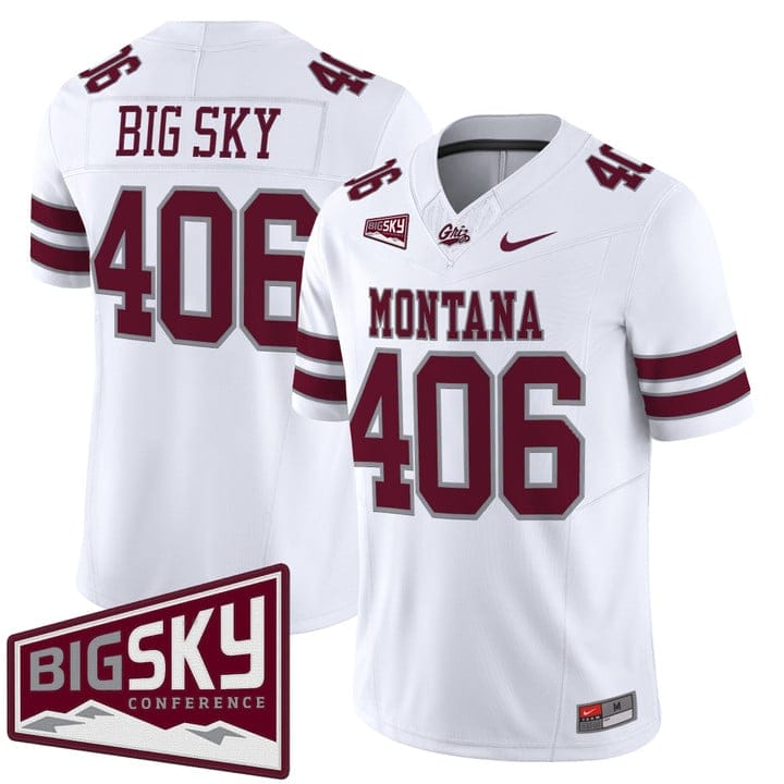 Alternative view of Big Sky Jersey #406 Montana Grizzlies 2025 Vapor Limited Stitched