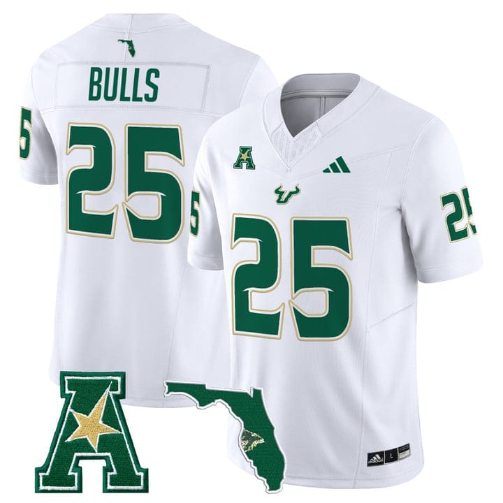 Alternative view of Bulls Jersey #25 South Florida Bulls 2025 Vapor Limited Stitched