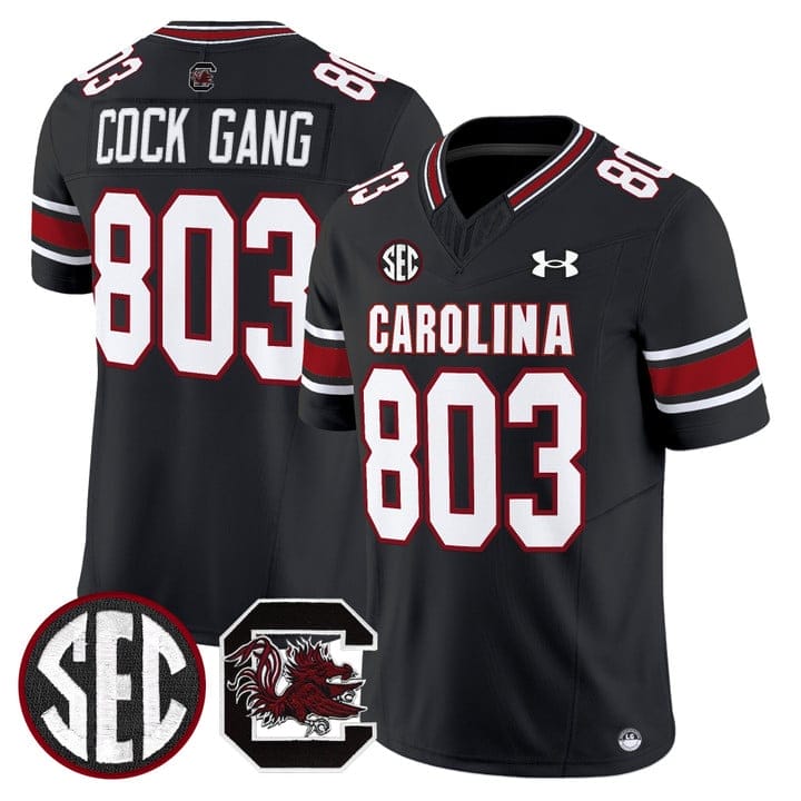 Cock Gang Jersey #803 South Carolina Gamecocks 2025 Stitched