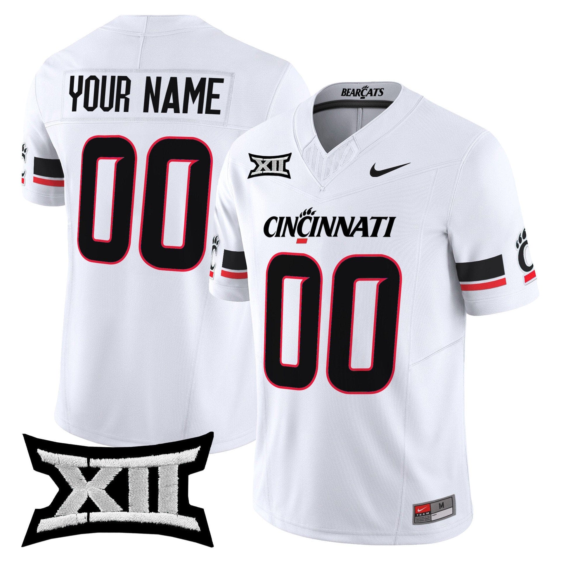 Alternative view of Custom Cincinnati Bearcats Jersey Name, Number 2025 Vapor Limited Stitched