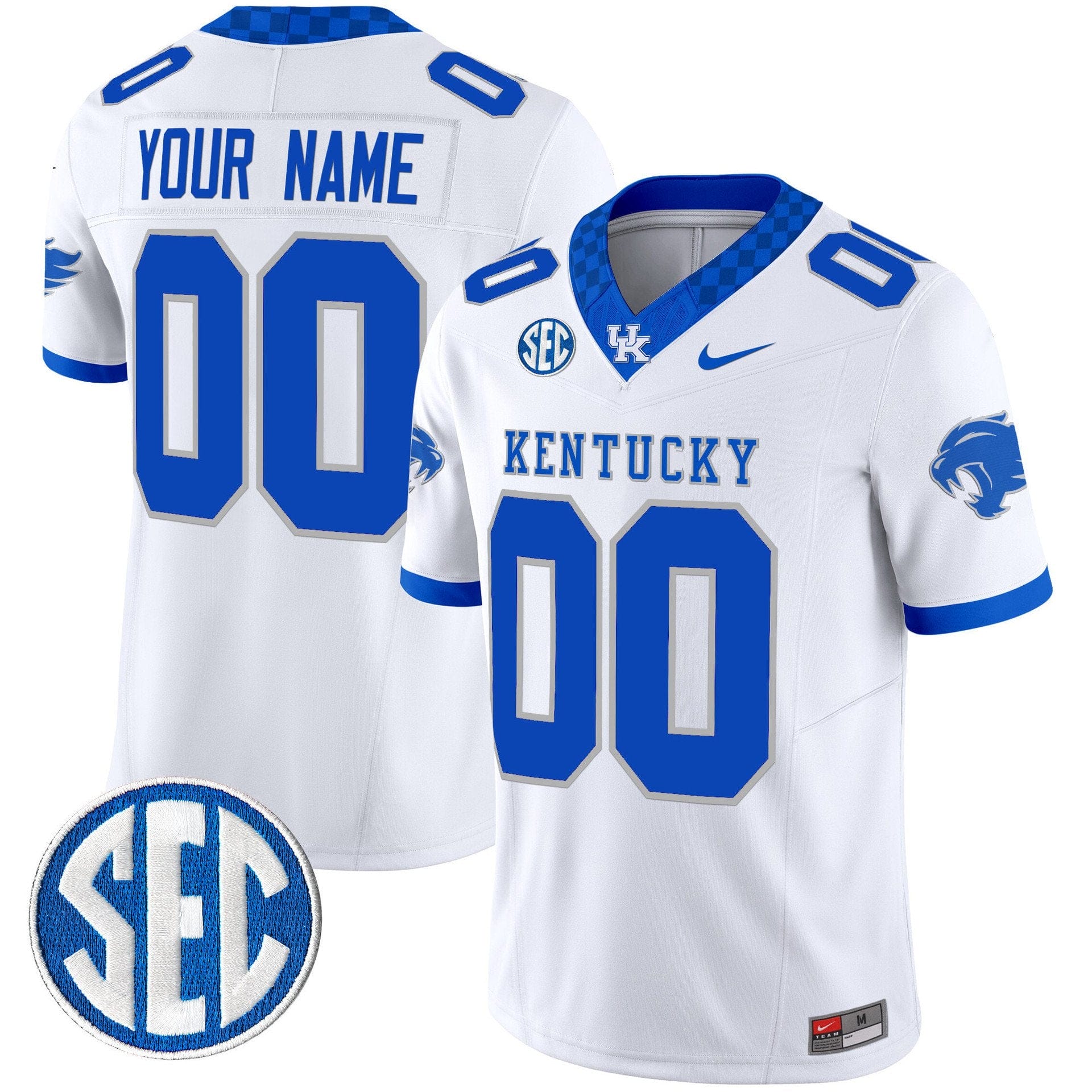 Alternative view of Custom Kentucky Wildcats Jersey Name, Number 2025 Limited Stitched