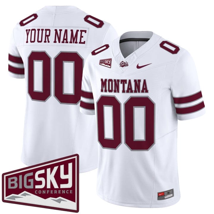Alternative view of Custom Montana Grizzlies Jersey Name, Number 2025 Vapor Stitched