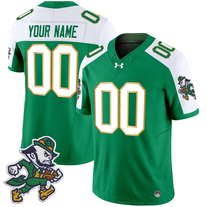 Custom Notre Dame Jersey Name, Number 2025 Gridiron Leprechaun Edition - Image 2