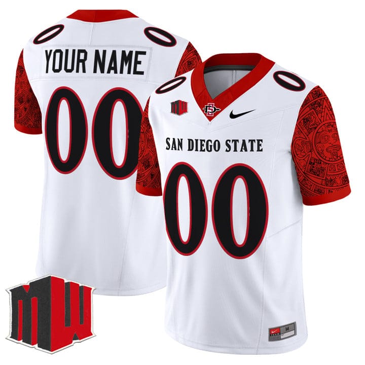Custom San Diego State Aztecs Jersey Name, Number 2025 Limited Stitched - Image 3