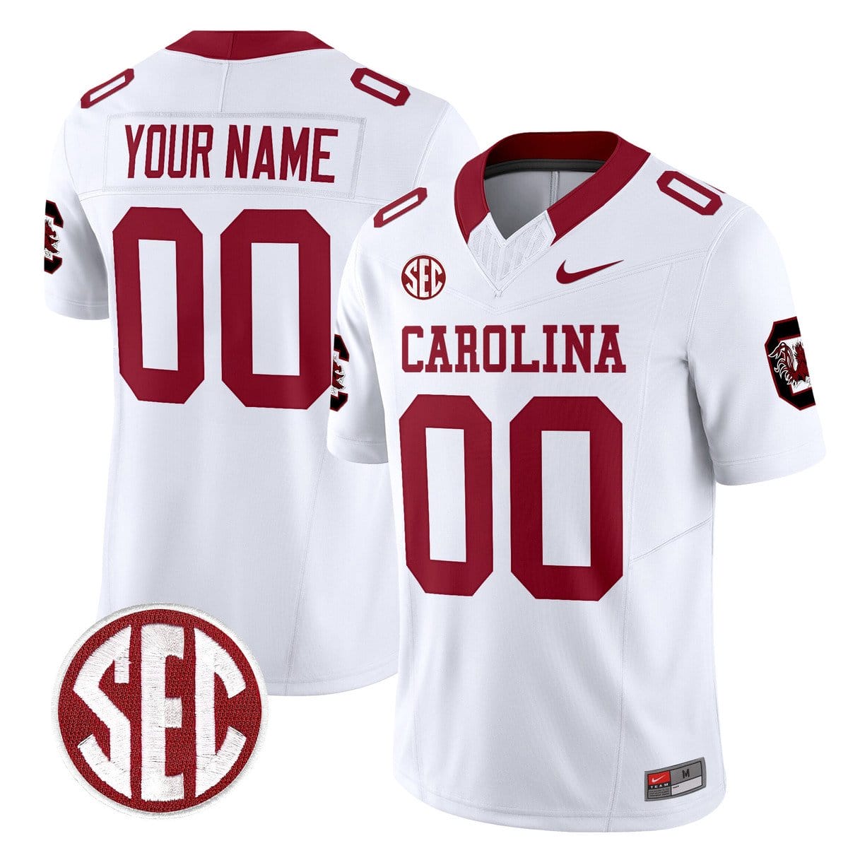 Alternative view of Custom South Carolina Gamecocks Jersey 1980 Throwback Rebrand 2026