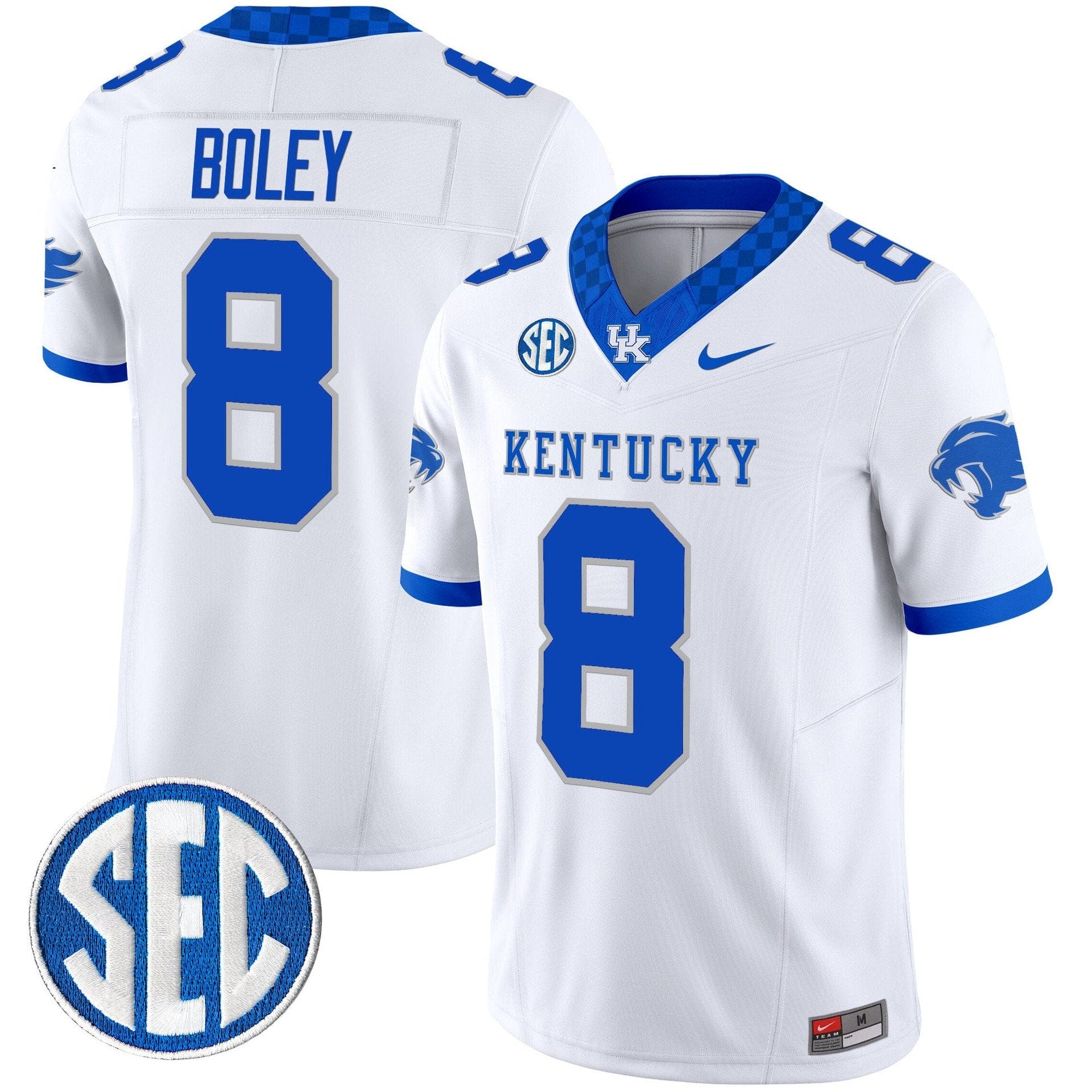 Alternative view of Cutter Boley Jersey #8 Kentucky Wildcats 2025 Limited Stitched