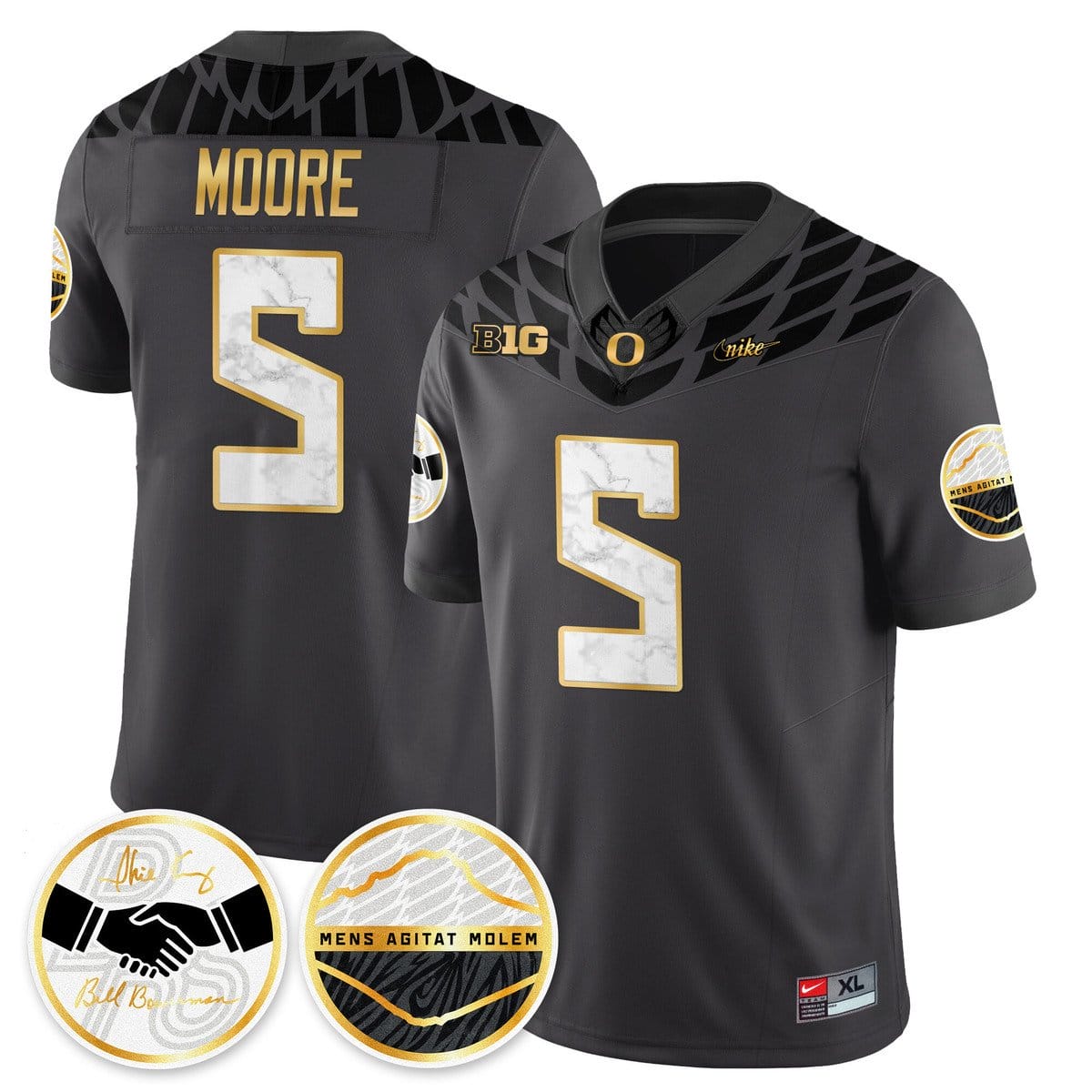 Dante Moore Jersey #5 Oregon Ducks 2025 Shoe Duck Stitched