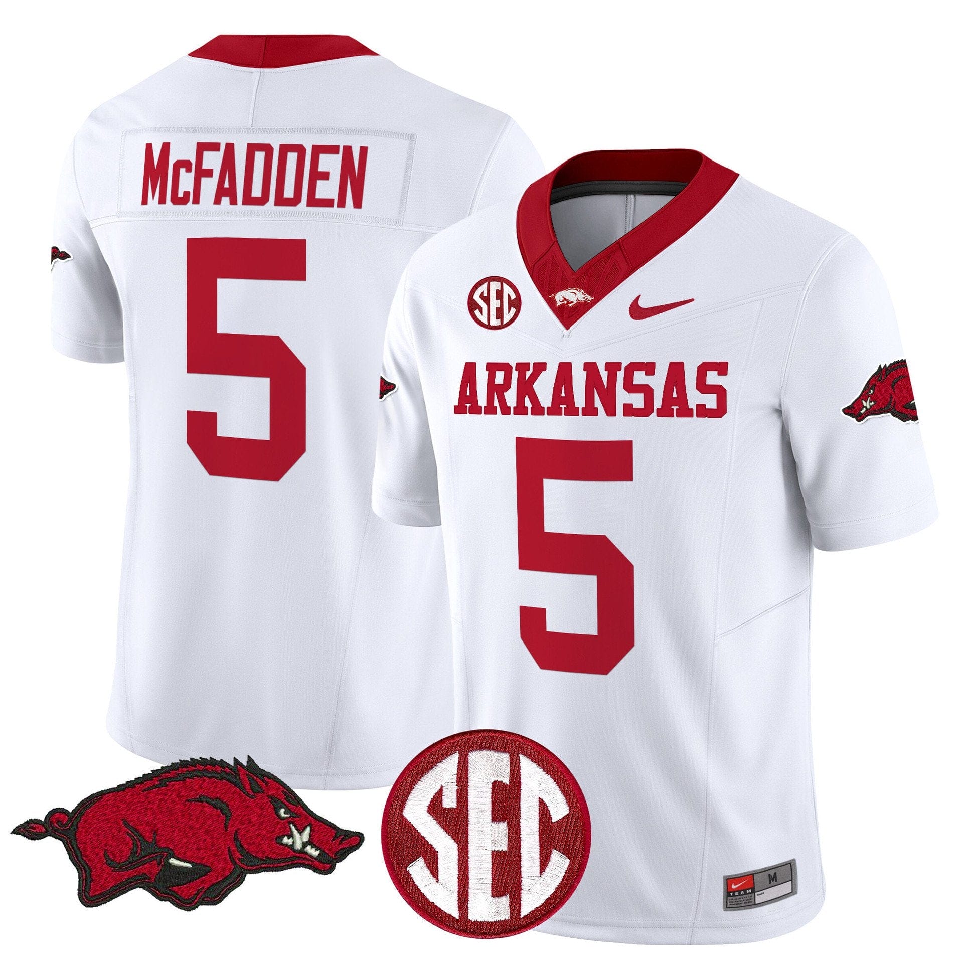 Alternative view of Darren McFadden Jersey #5 Arkansas Razorbacks Limited Stitched