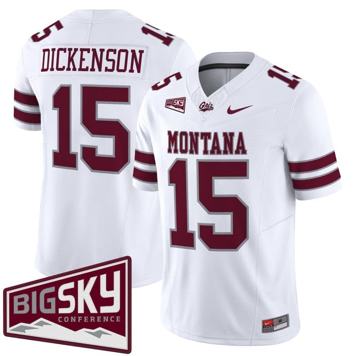 Alternative view of Dave Dickenson Jersey #15 Montana Grizzlies 2025 Vapor Stitched