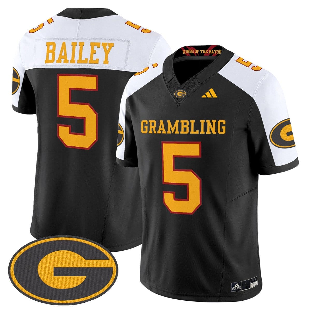 Alternative view of Deljay Bailey Jersey #5 Grambling Tigers 2025 Vapor Limited Stitched