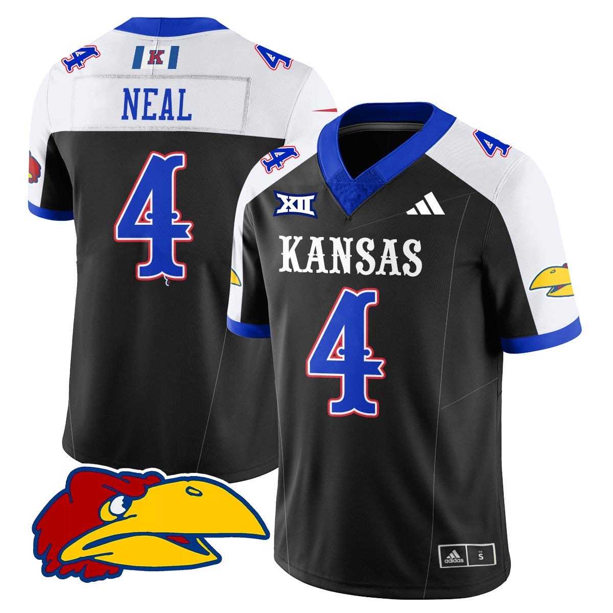 Devin Neal Jersey #4 Kansas Jayhawks Football 2025 Limited Stitched - Image 4