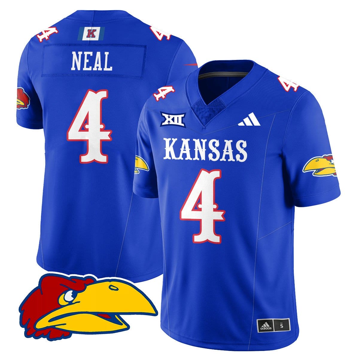 Devin Neal Jersey #4 Kansas Jayhawks Football 2025 Limited Stitched - Image 3