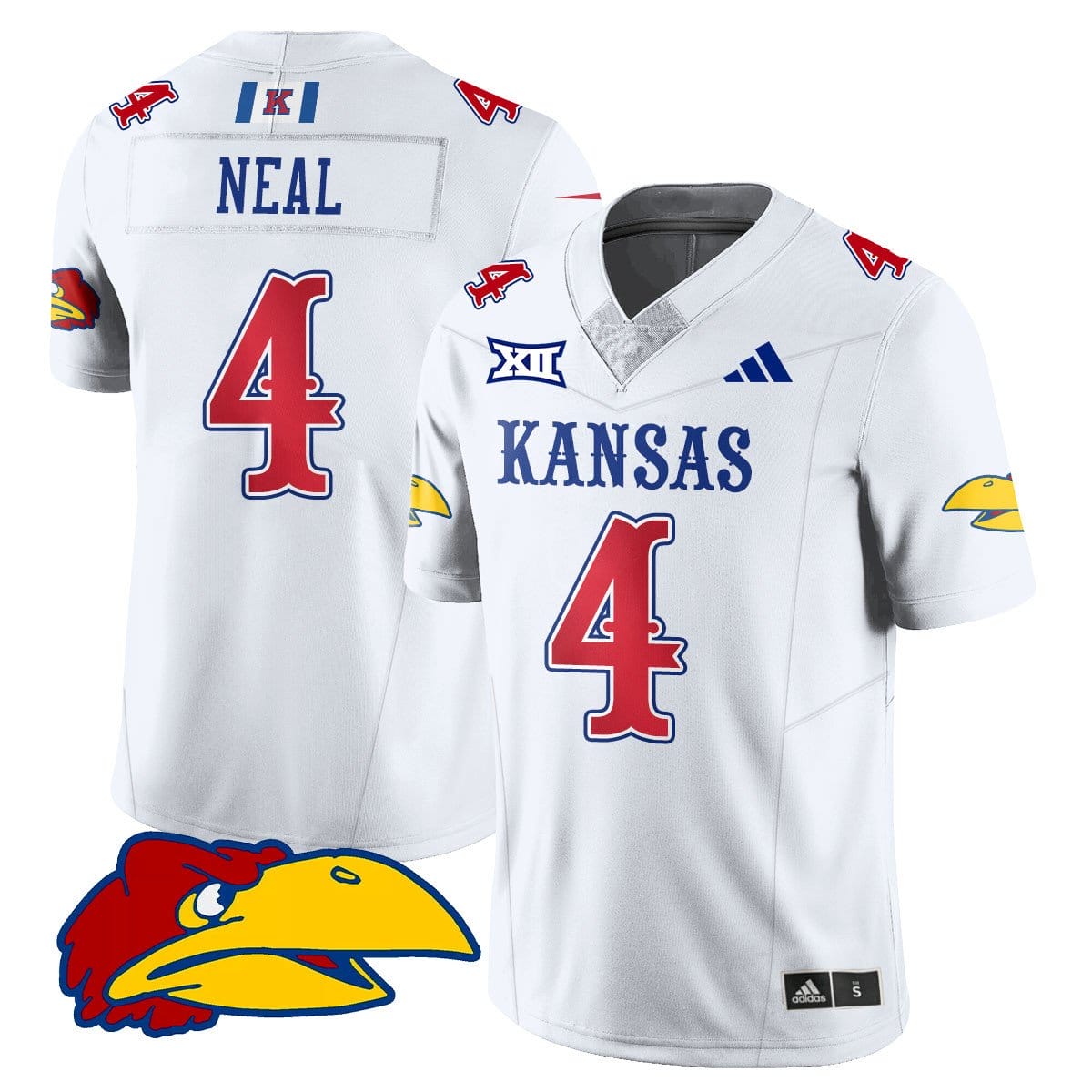 Devin Neal Jersey #4 Kansas Jayhawks Football 2025 Limited Stitched - Image 2