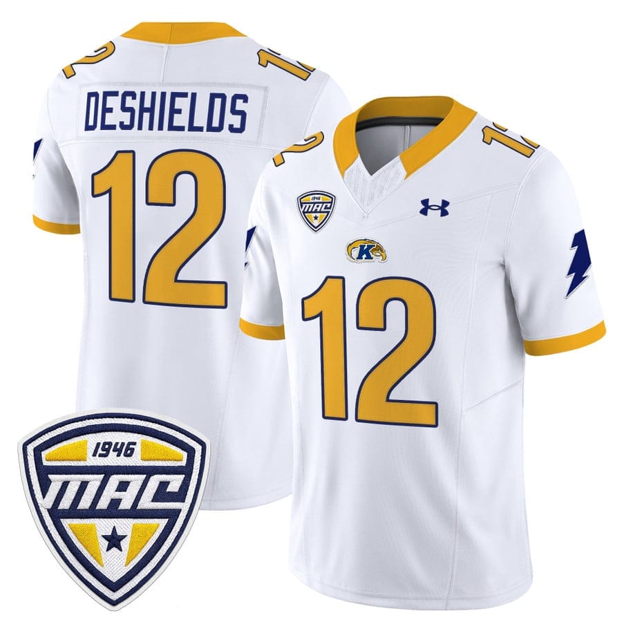Alternative view of Dru DeShields Jersey #12 Kent State Golden Flashes 2025 Stitched