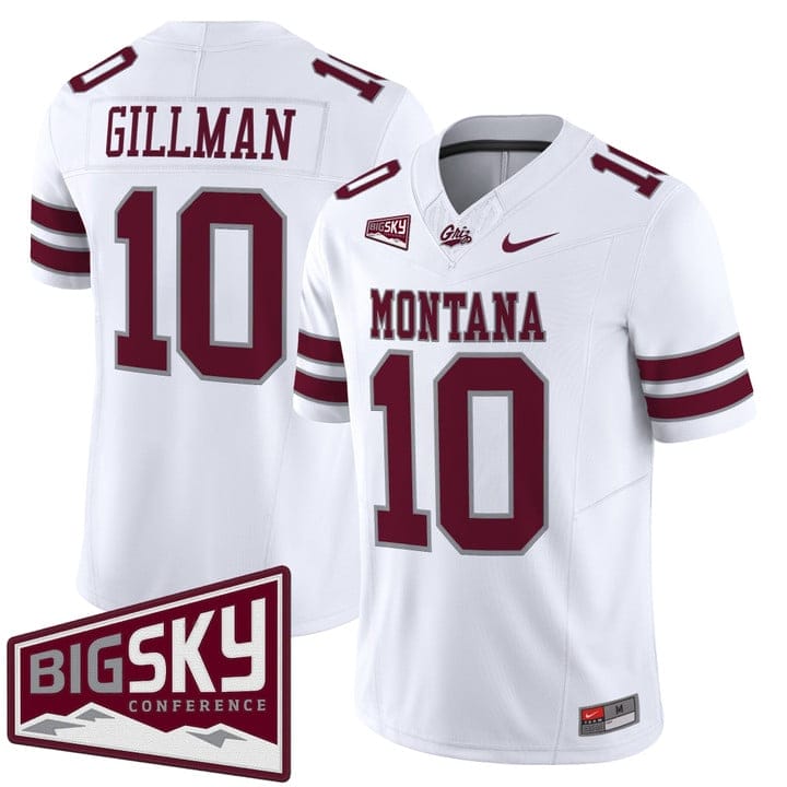 Alternative view of Eli Gillman Jersey #10 Montana Grizzlies 2025 Vapor Limited Stitched