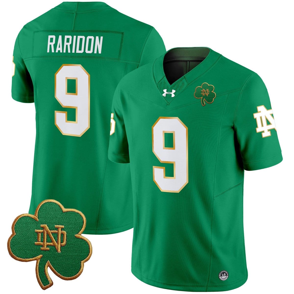 Eli Raridon Jersey #9 Notre Dame 2025 Vapor Limited V3 Stitched - Image 2