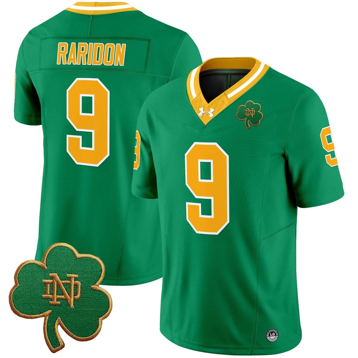 Eli Raridon Jersey #9 Notre Dame 2025 Vapor Limited V3 Stitched - Image 4