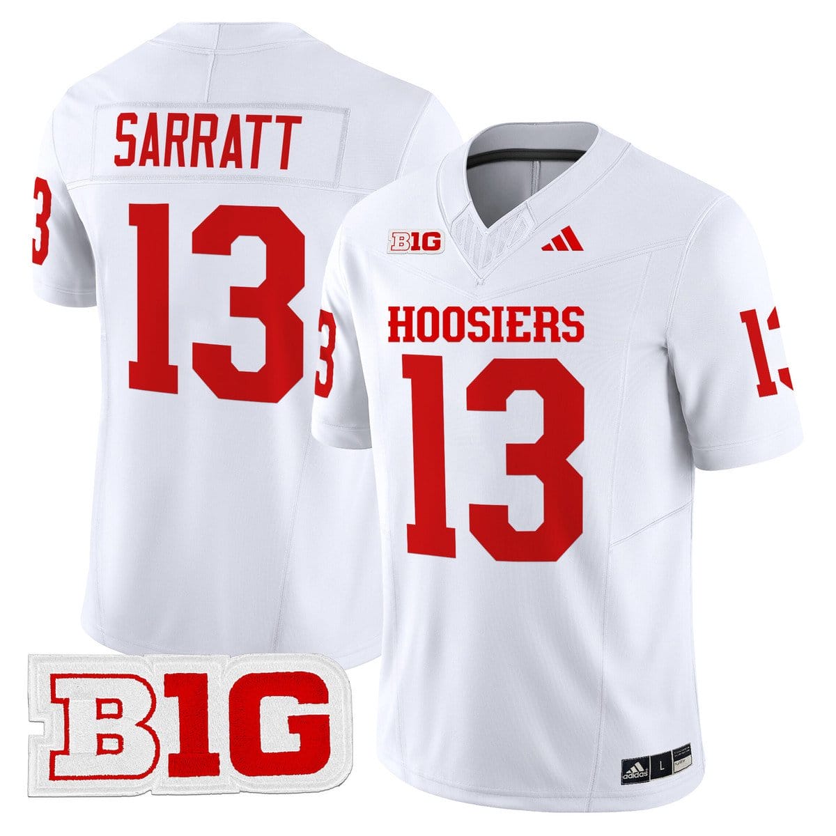 Alternative view of Elijah Sarratt Jersey #13 Indiana Hoosiers 2025 Limited Stitched