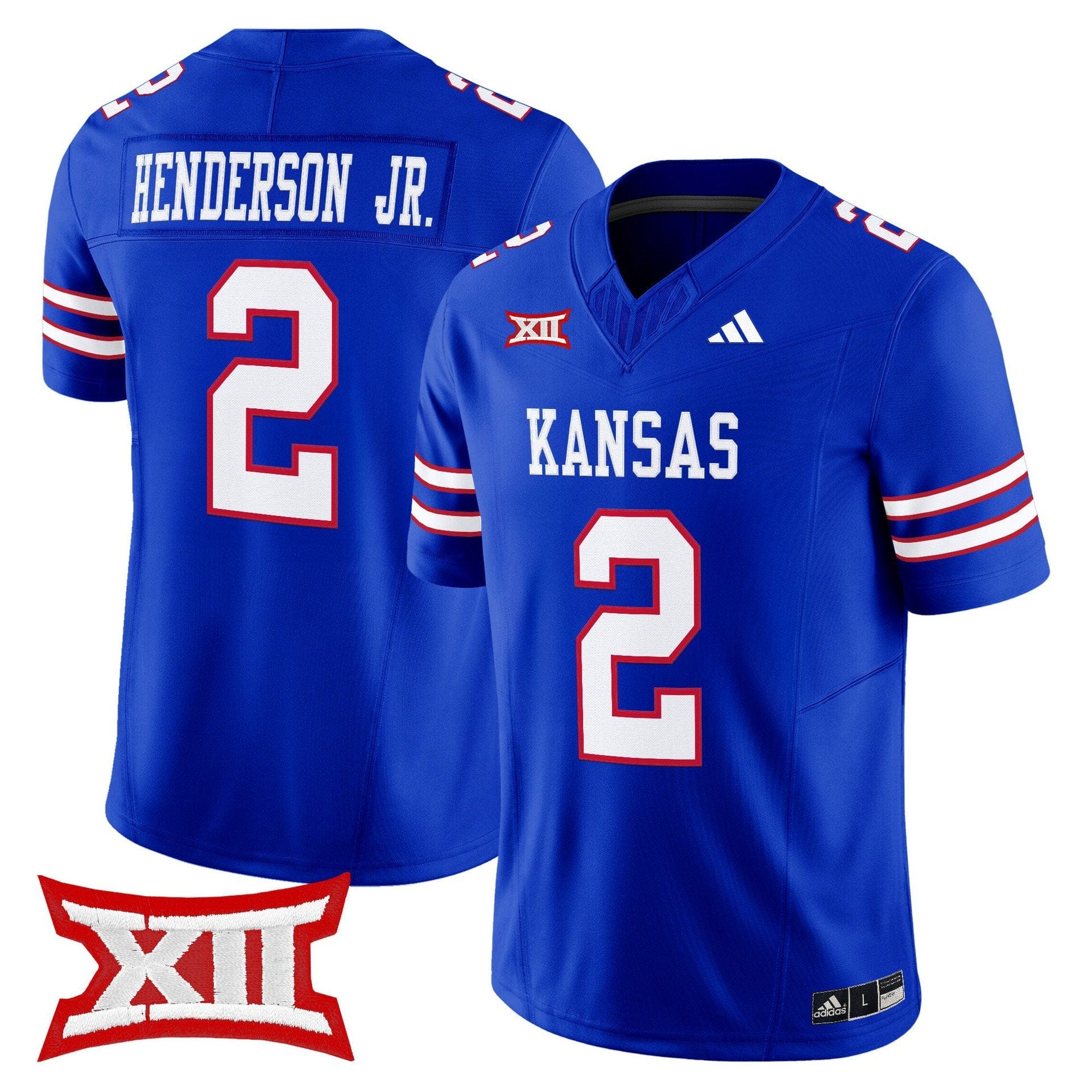 Emmanuel Henderson Jr Jersey #2 Kansas Jayhawks 2025 Limited Stitched - Image 5