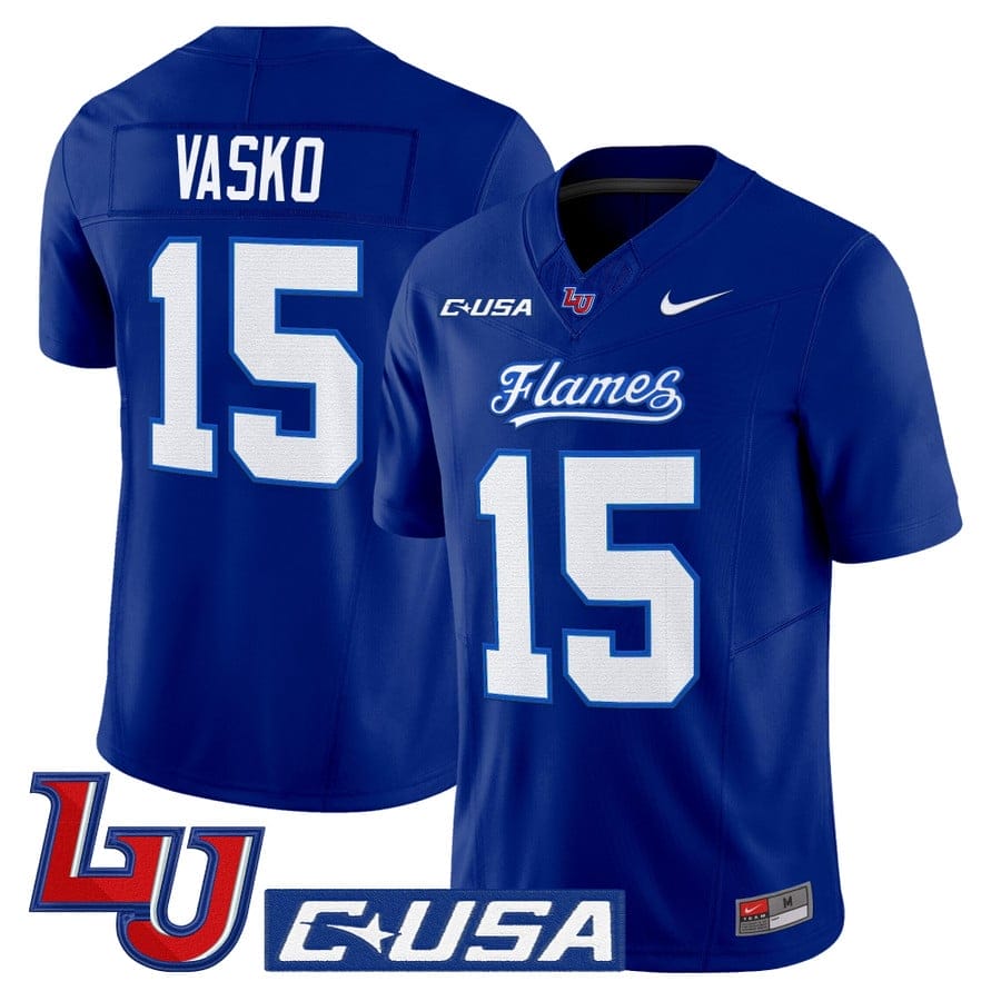 Alternative view of Ethan Vasko Jersey #15 Liberty Flames 2025 Limited Stitched