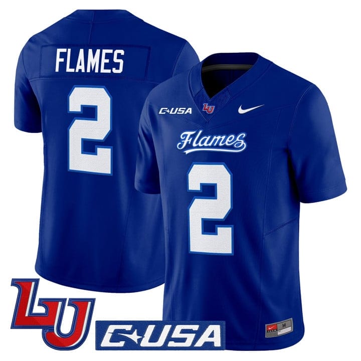 Alternative view of Flames Jersey #2 Liberty Flames 2025 Vapor Limited Stitched