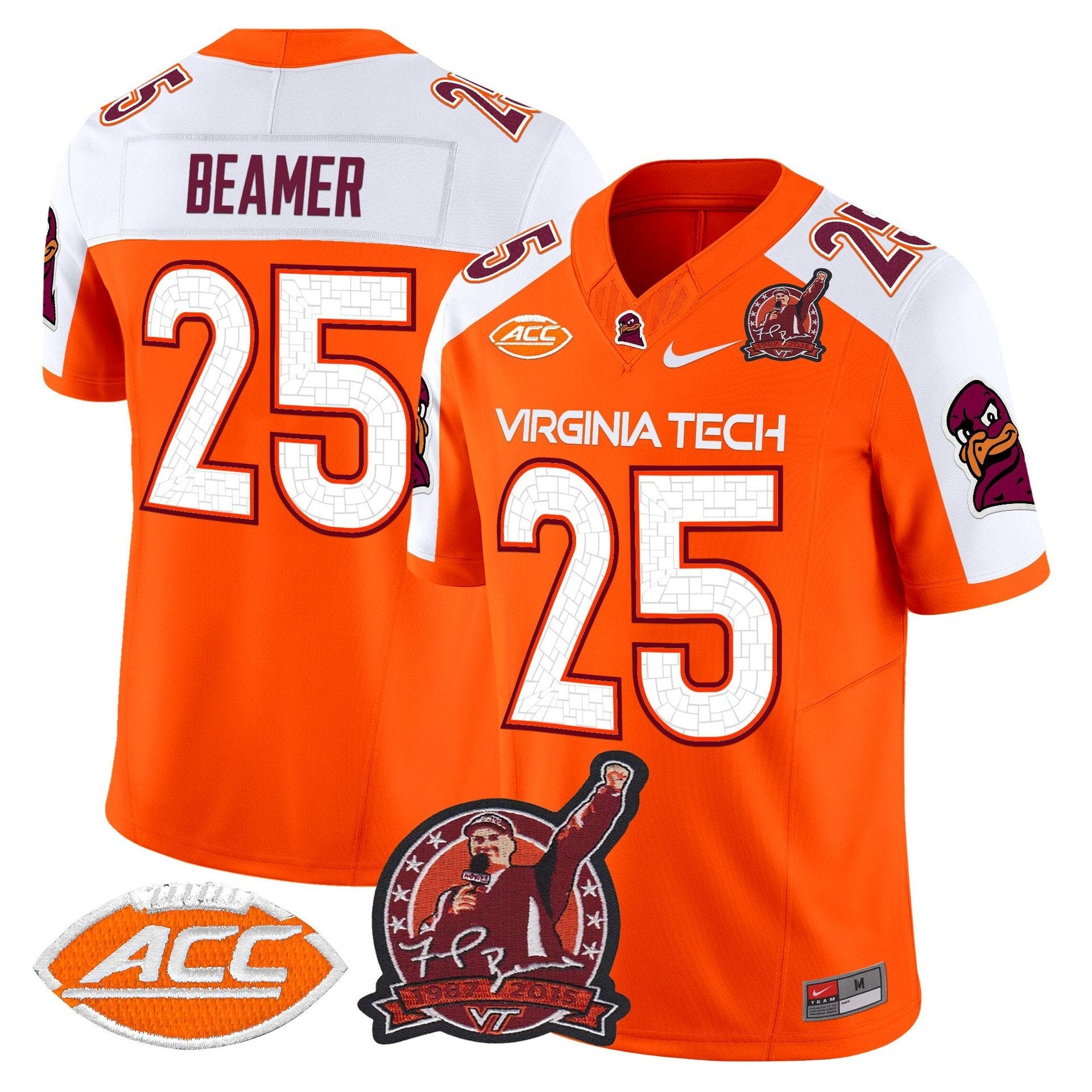 Frank Beamer Jersey #25 Virginia Tech Hokies Coach Frank Beamer 2025 - Image 4