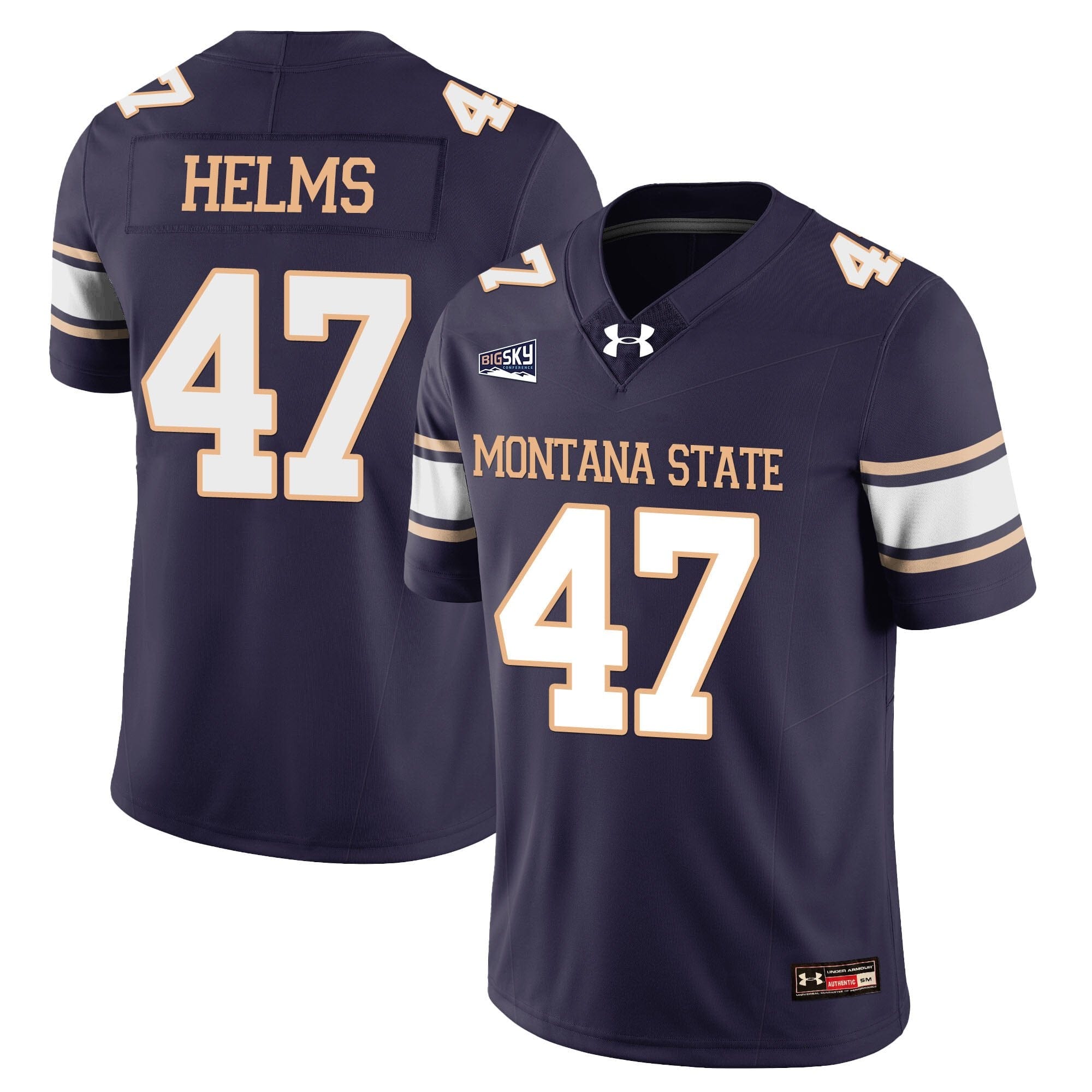 George Helms Jersey #47 Montana State Bobcat Football 2025 Stitched - Image 3