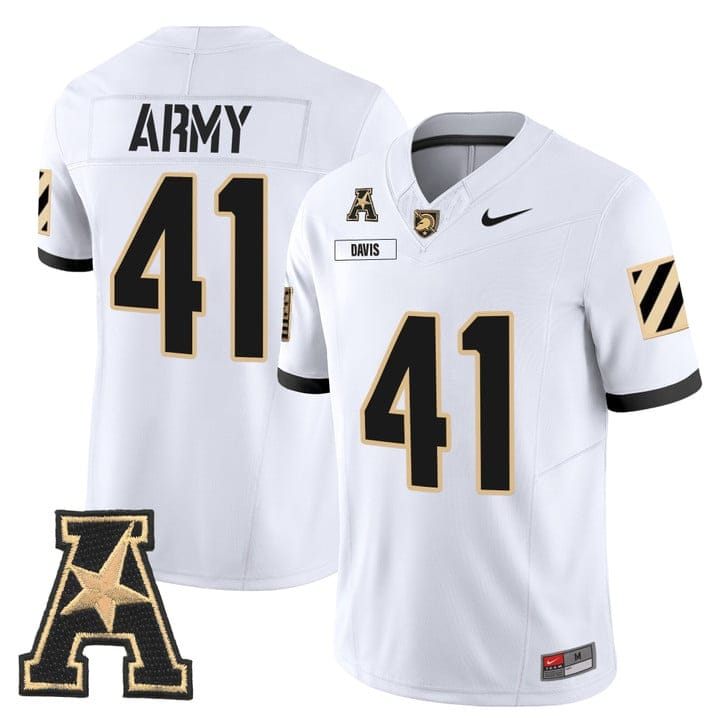 Glenn Davis Jersey #41 Army Black Knights 2025 Vapor Stitched - Image 2