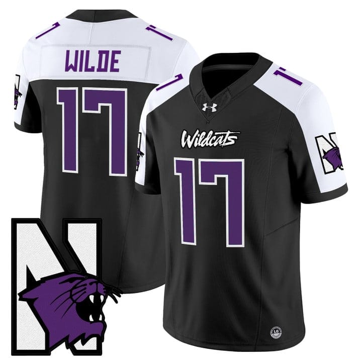 Griffin Wilde Jersey #17 Northwestern Wildcats Honoring 95 Vapor Limited Stitched - Image 2