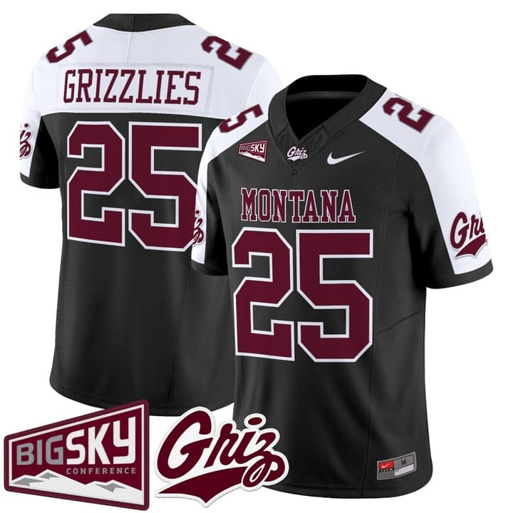 Grizzlies Jersey #25 Montana Grizzlies 2025 Vapor Limited Stitched - Image 3