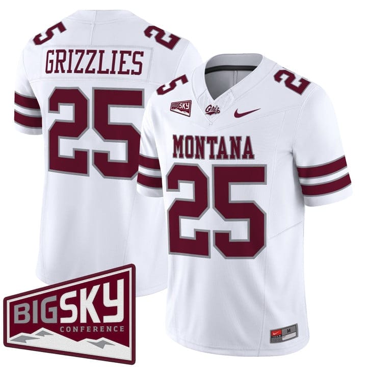 Alternative view of Grizzlies Jersey #25 Montana Grizzlies 2025 Vapor Limited Stitched