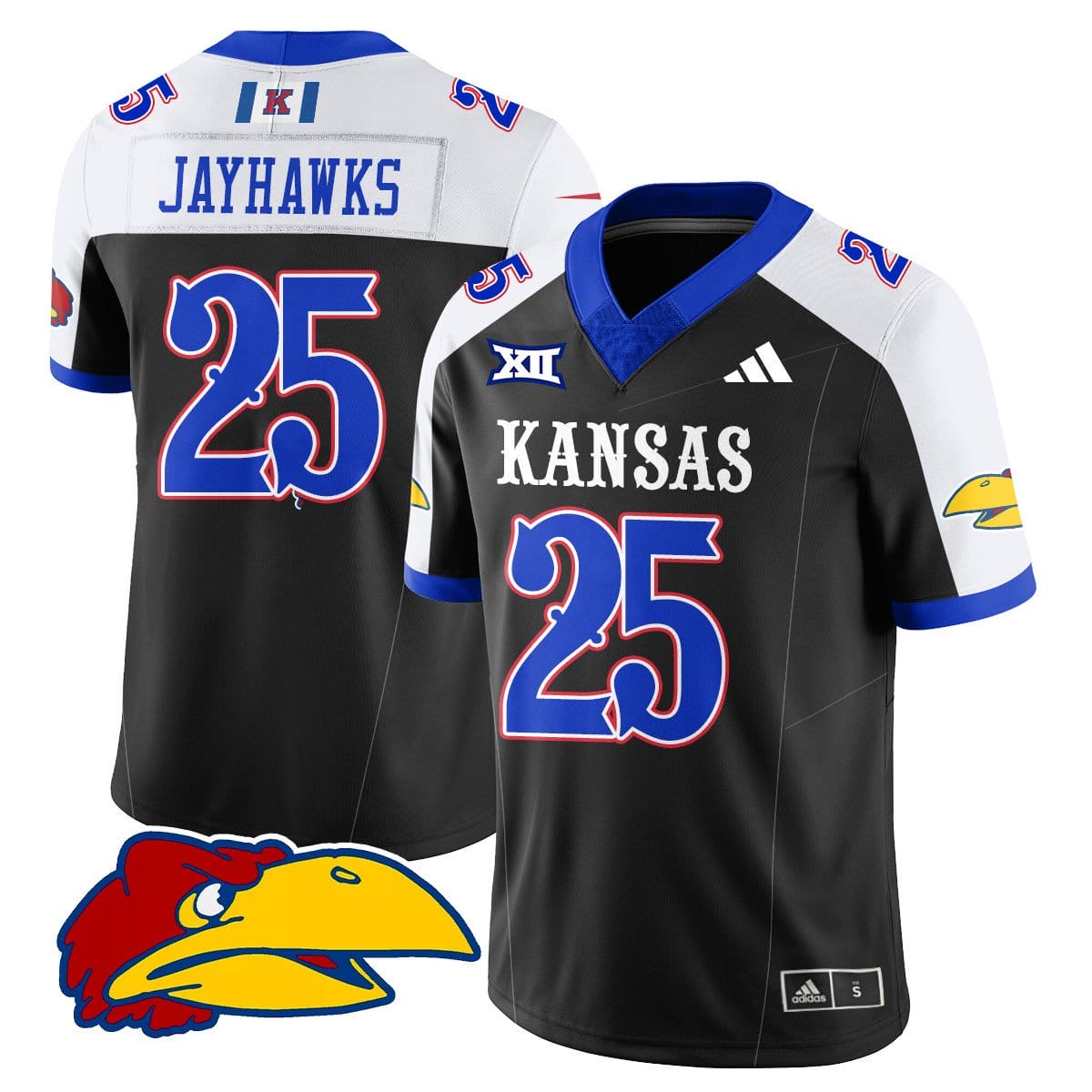Jayhawks Jersey #25 Kansas Jayhawks Football 2025 Limited Stitched - Image 4