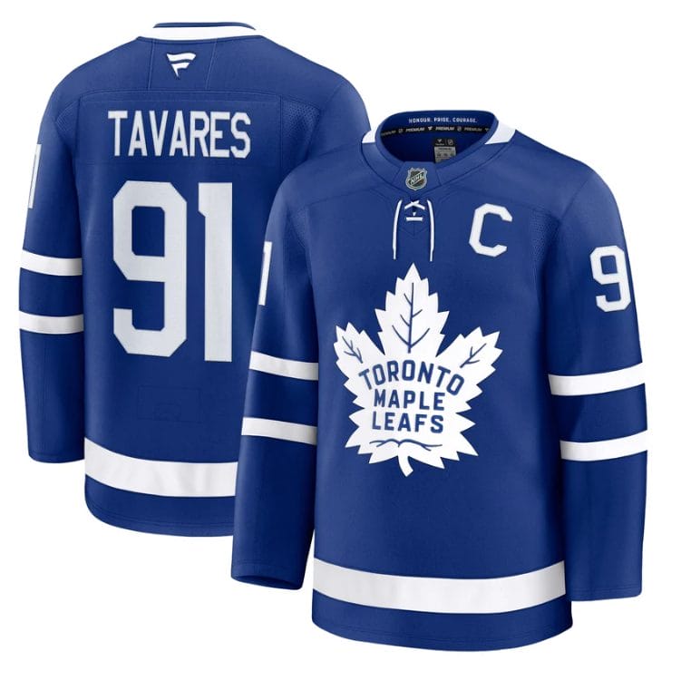 Alternative view of John Tavares Jersey #91 Toronto Maple Leafs Timeless Stitched