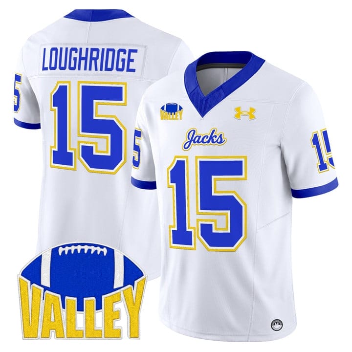 Alternative view of Julius Loughridge Jersey #15 South Dakota State Jackrabbits 2025