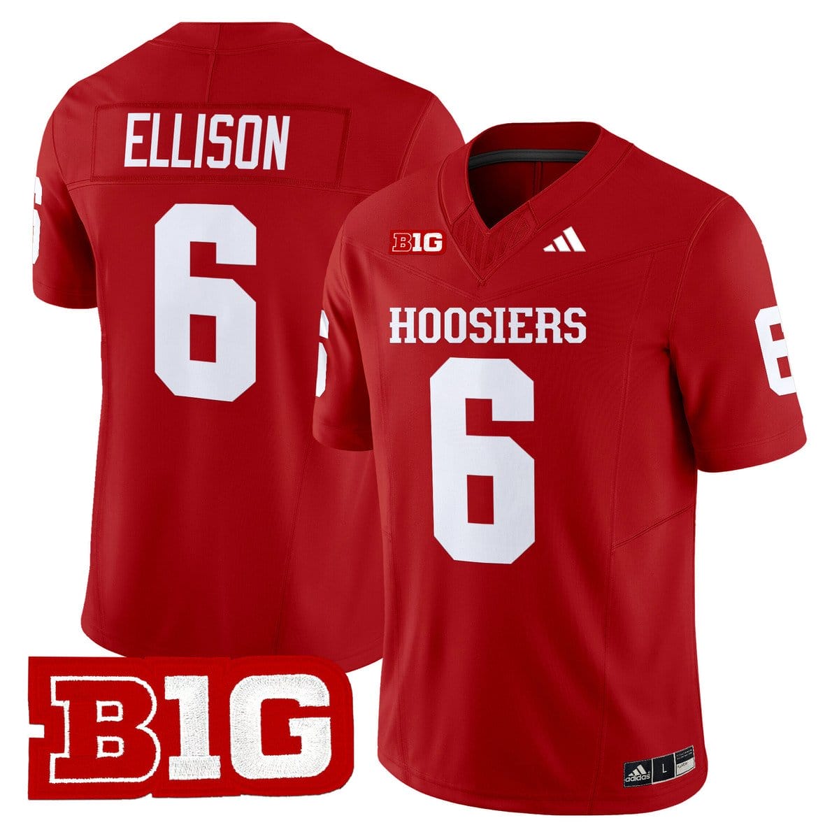 Justice Ellison Jersey #6 Indiana Hoosiers 2025 Limited Stitched - Image 5