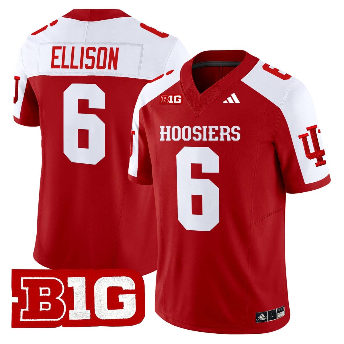 Justice Ellison Jersey #6 Indiana Hoosiers 2025 Limited Stitched - Image 4