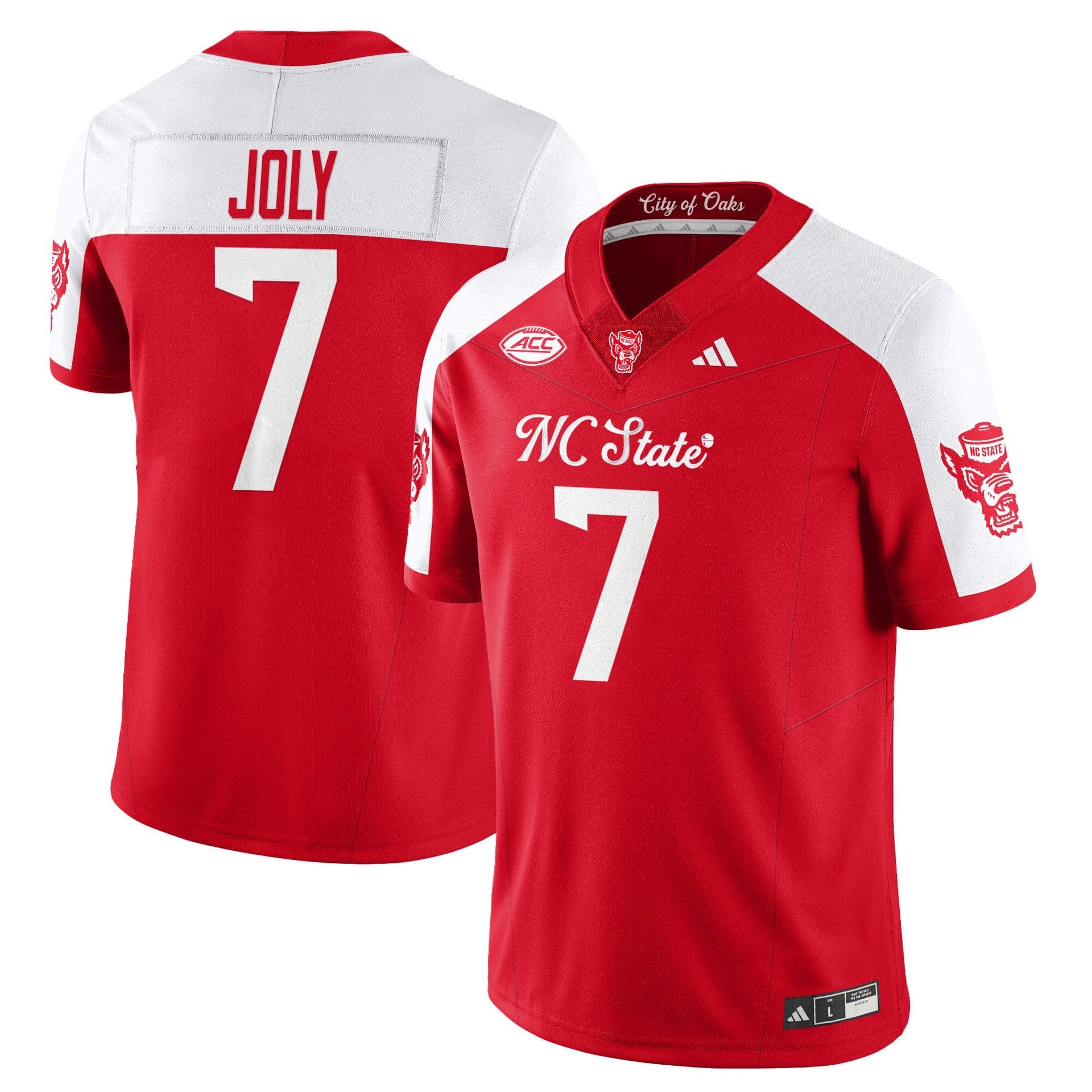 Justin Joly Jersey #7 State Wolfpack City of Oaks Vapor Limited Stitched