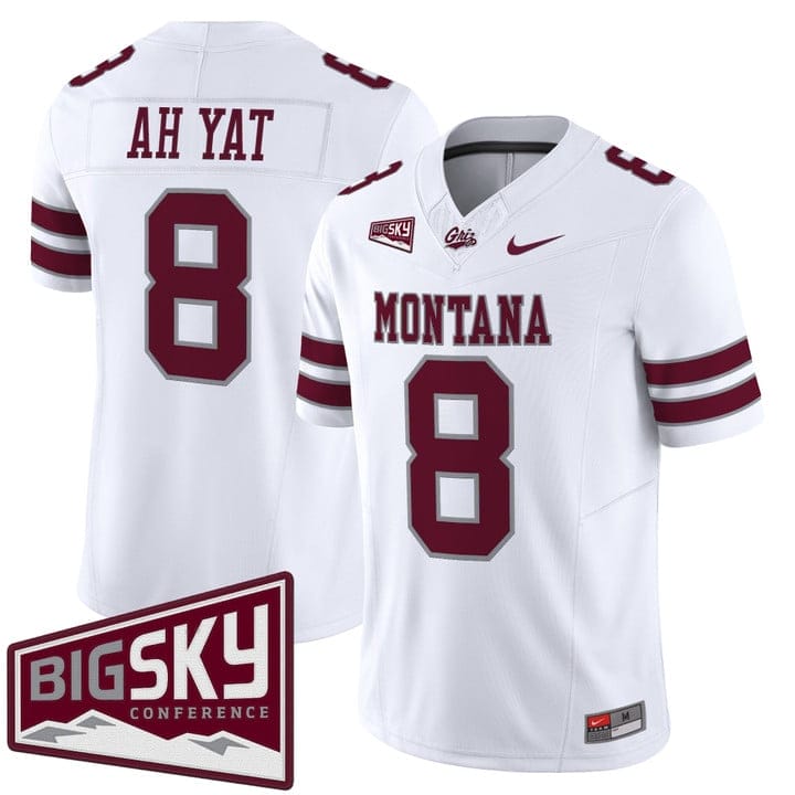Alternative view of Keali'i Ah Yat Jersey #8 Montana Grizzlies 2025 Vapor Limited Stitched