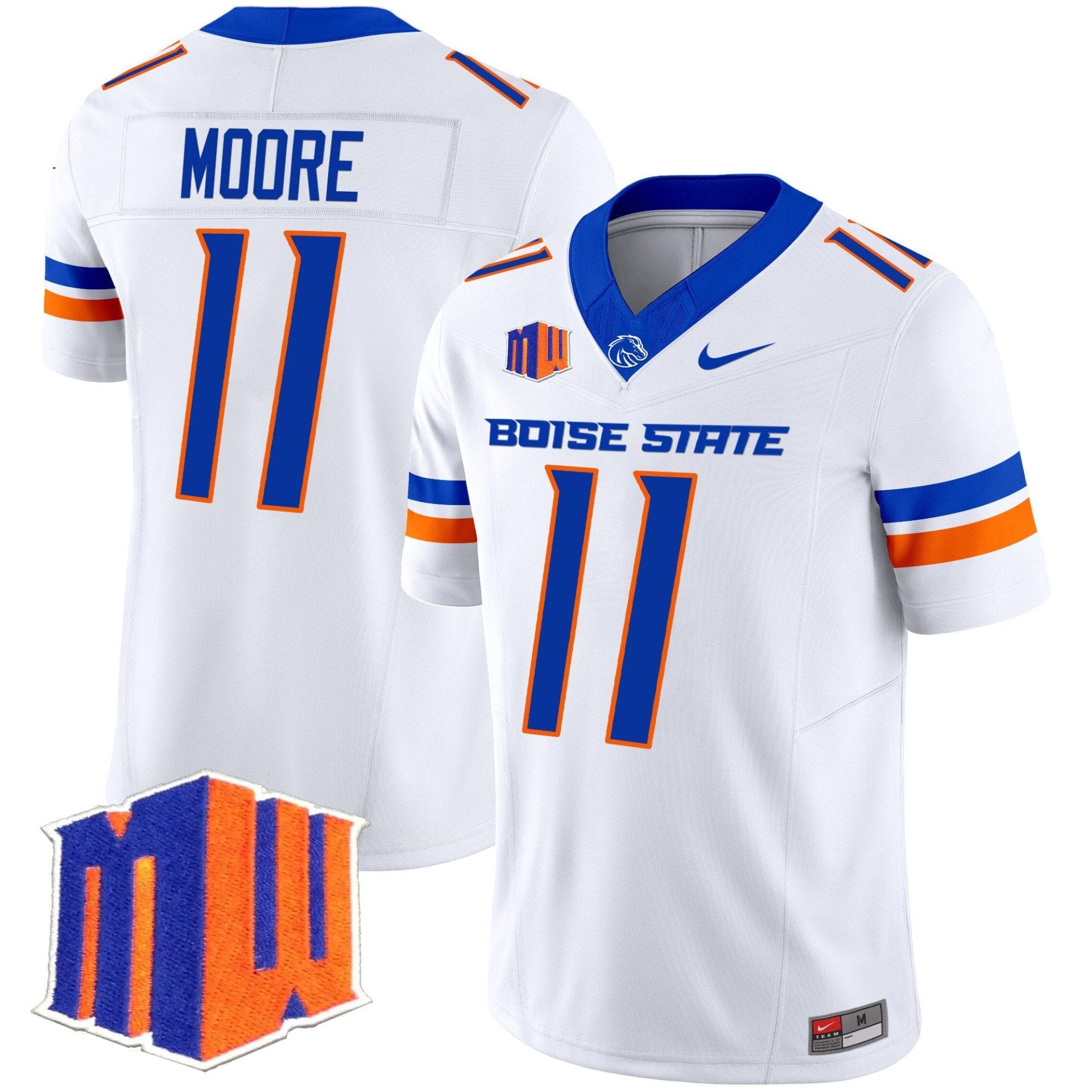 Alternative view of Kellen Moore Jersey #11 Boise State Broncos 2025 Vapor Stitched