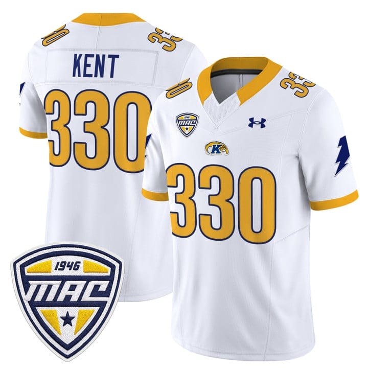 Alternative view of Kent Jersey #330 Kent State Golden Flashes 2025 Limited Stitched