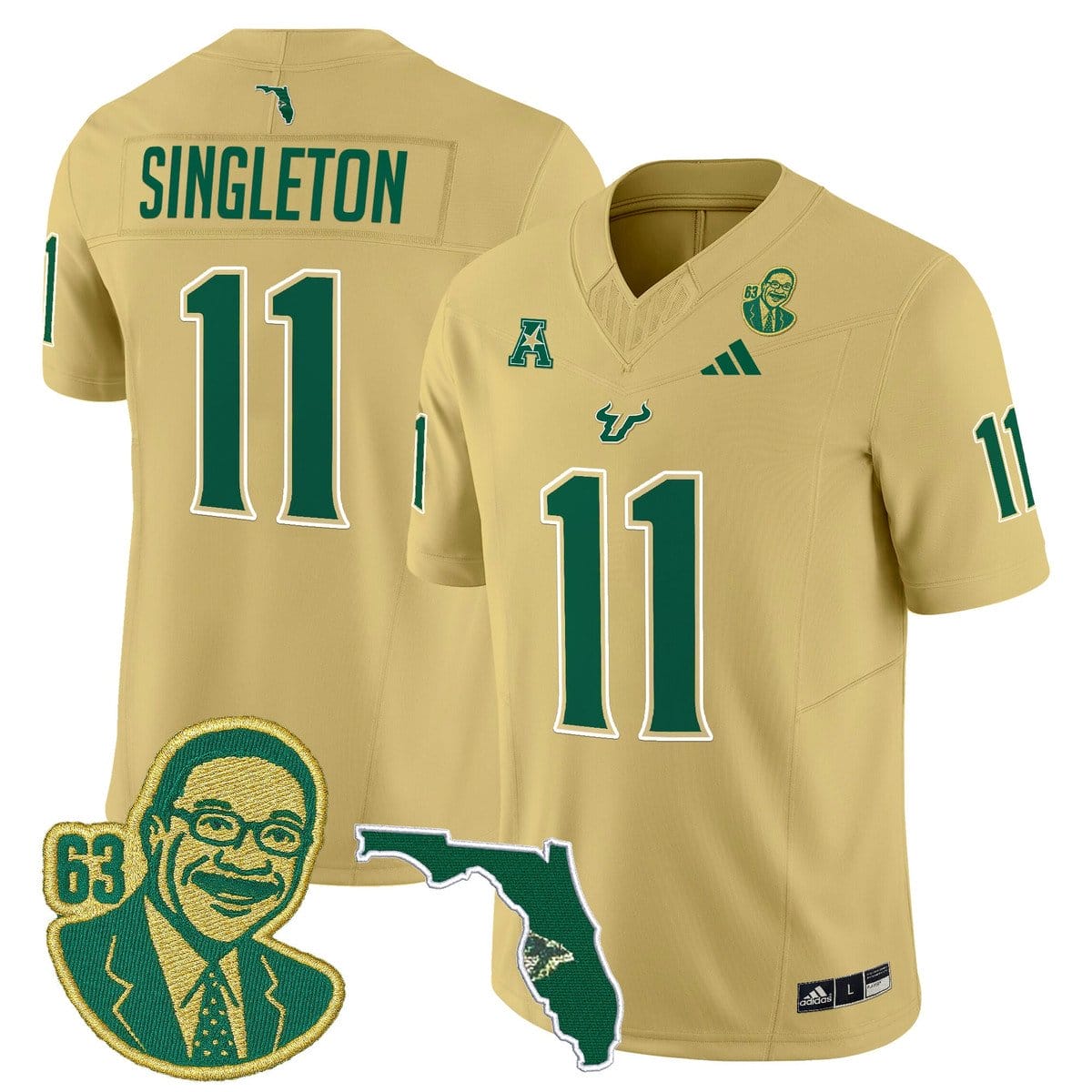 Lee Roy Selmon Jersey #63 South Florida Bulls Legacy Edition Stitched - Image 4