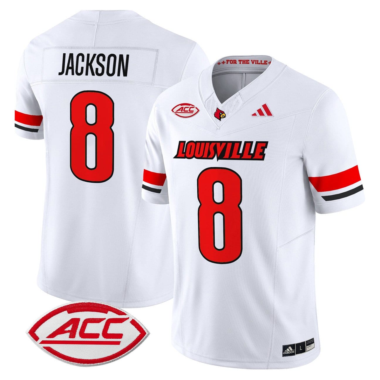 Lamar Jackson Jersey #8 Louisville Cardinals 2025 Vapor Limited Stitched - Image 5