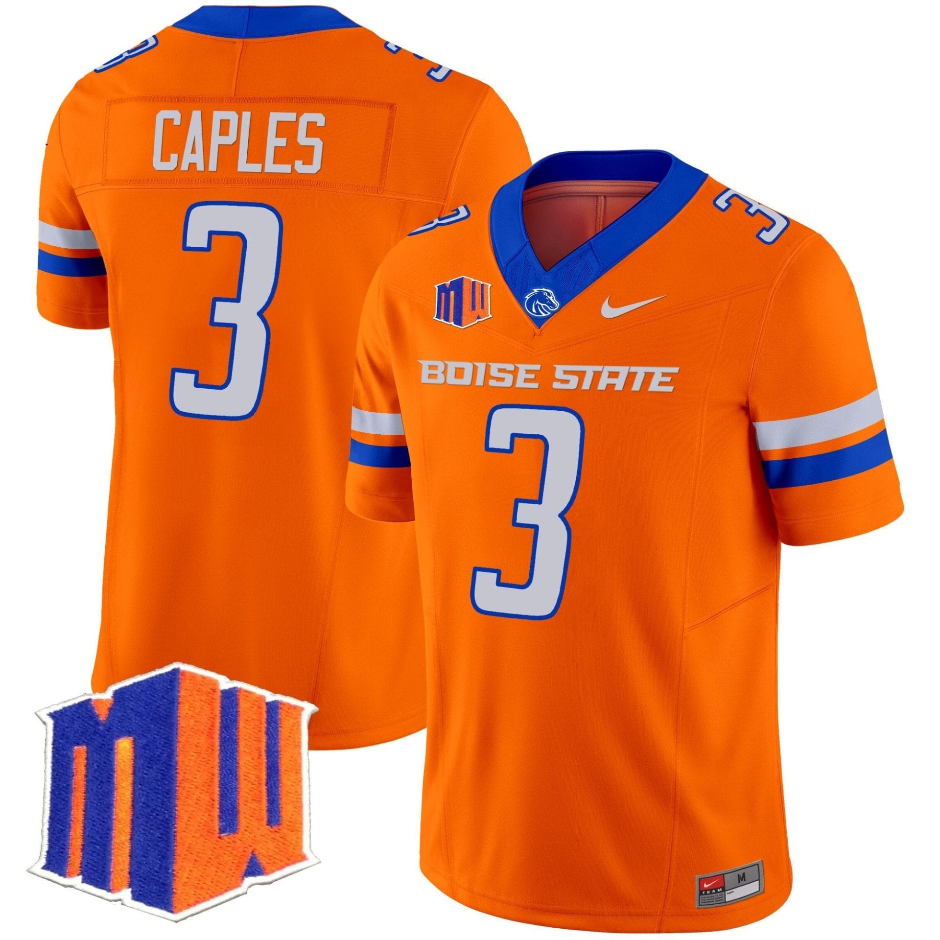 Latrell Caples Jersey #3 Boise State Broncos 2025 Vapor Stitched - Image 4