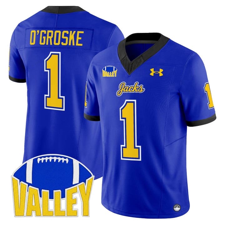 Lofton O'Groske Jersey #1 South Dakota State Jackrabbits 2025 Stitched - Image 4