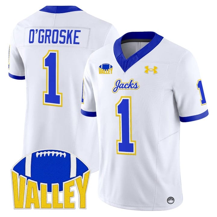 Alternative view of Lofton O'Groske Jersey #1 South Dakota State Jackrabbits 2025 Stitched