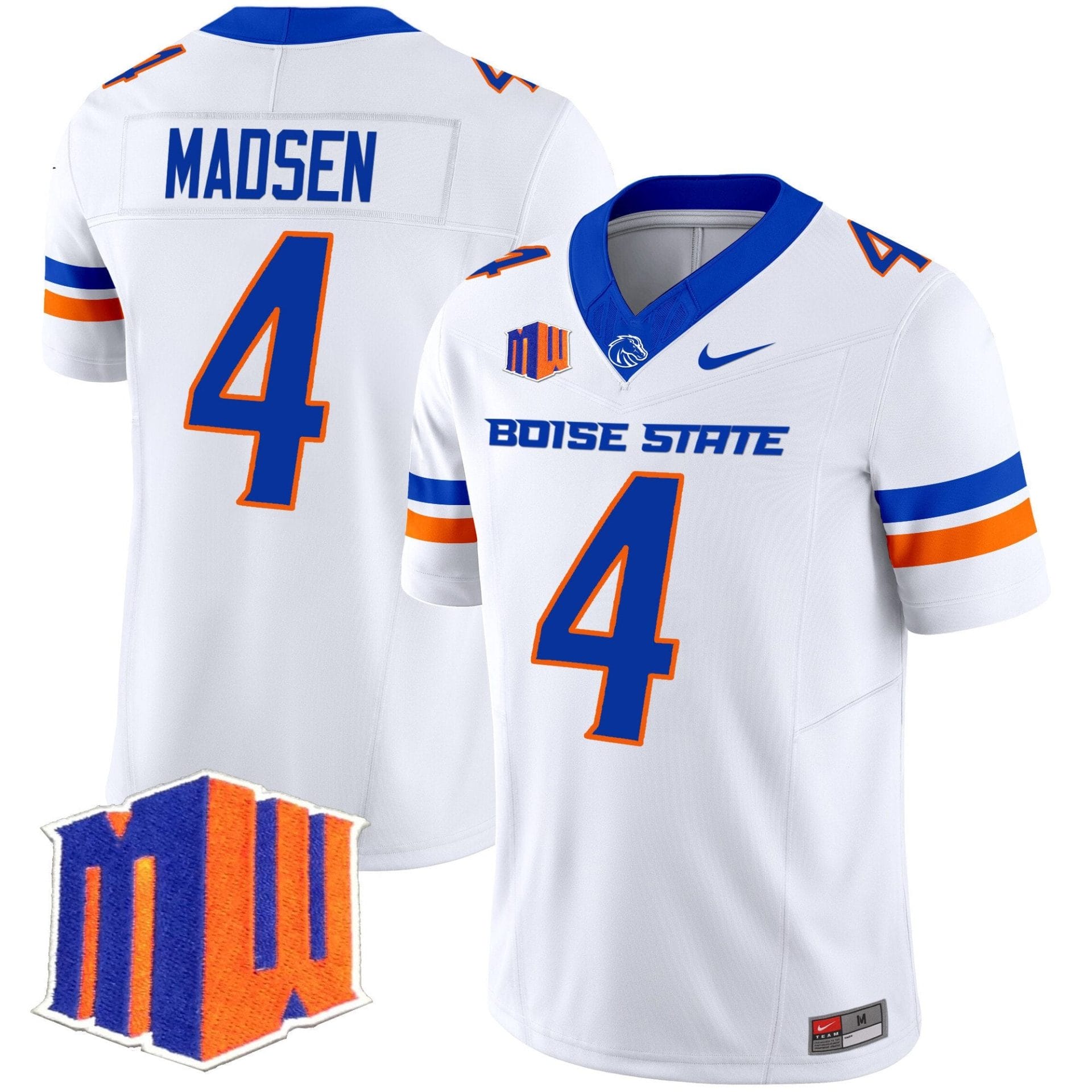 Alternative view of Maddux Madsen Jersey #4 Boise State Broncos 2025 Vapor Stitched