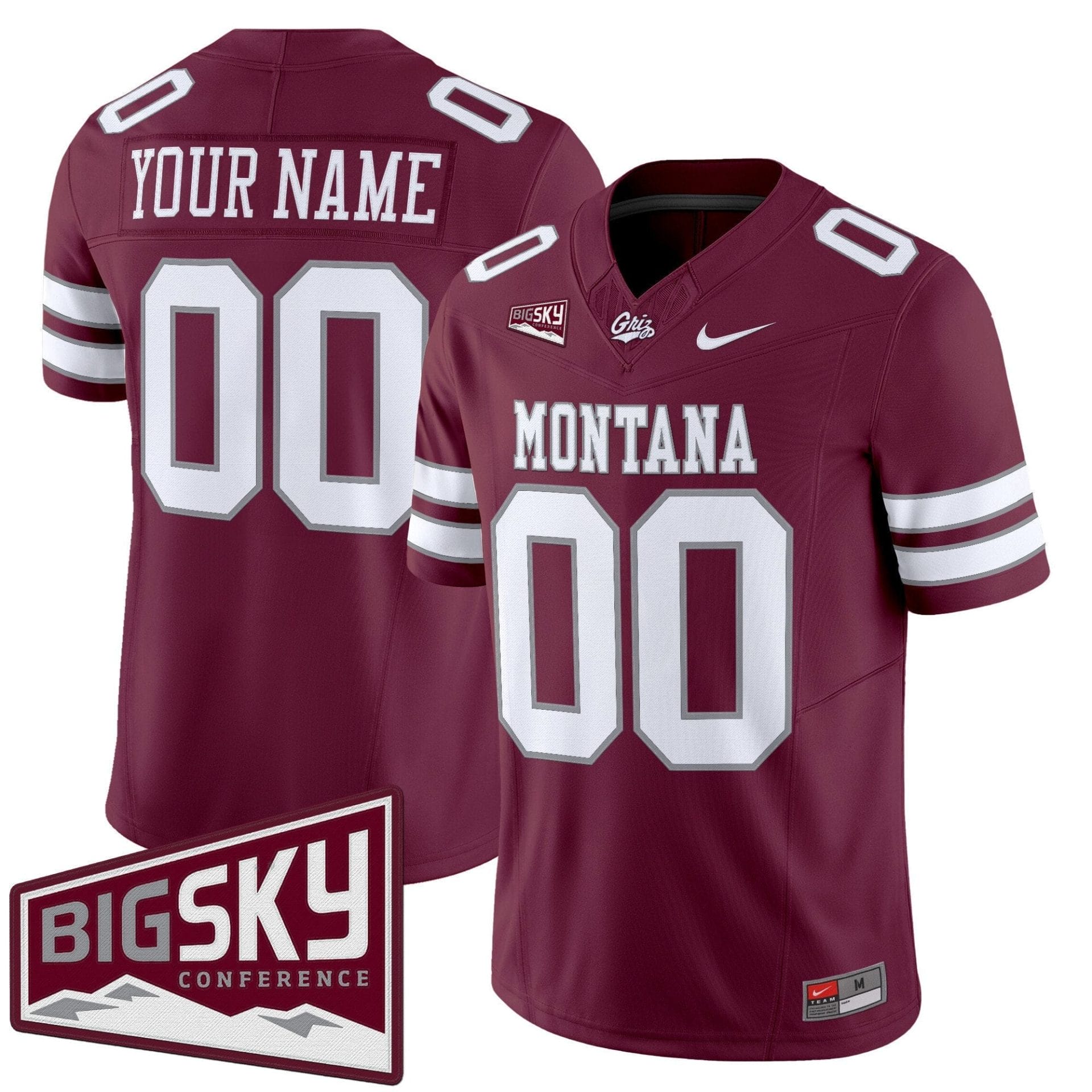 Custom Montana Grizzlies Jersey Name, Number 2025 Vapor Stitched Black Alter - Image 4