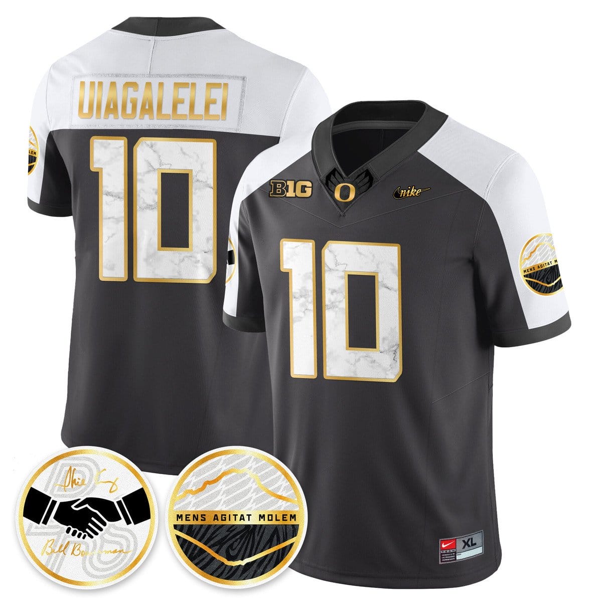 Matayo Uiagalelei Jersey #10 Oregon Ducks 2025 Shoe Duck Stitched - Image 3