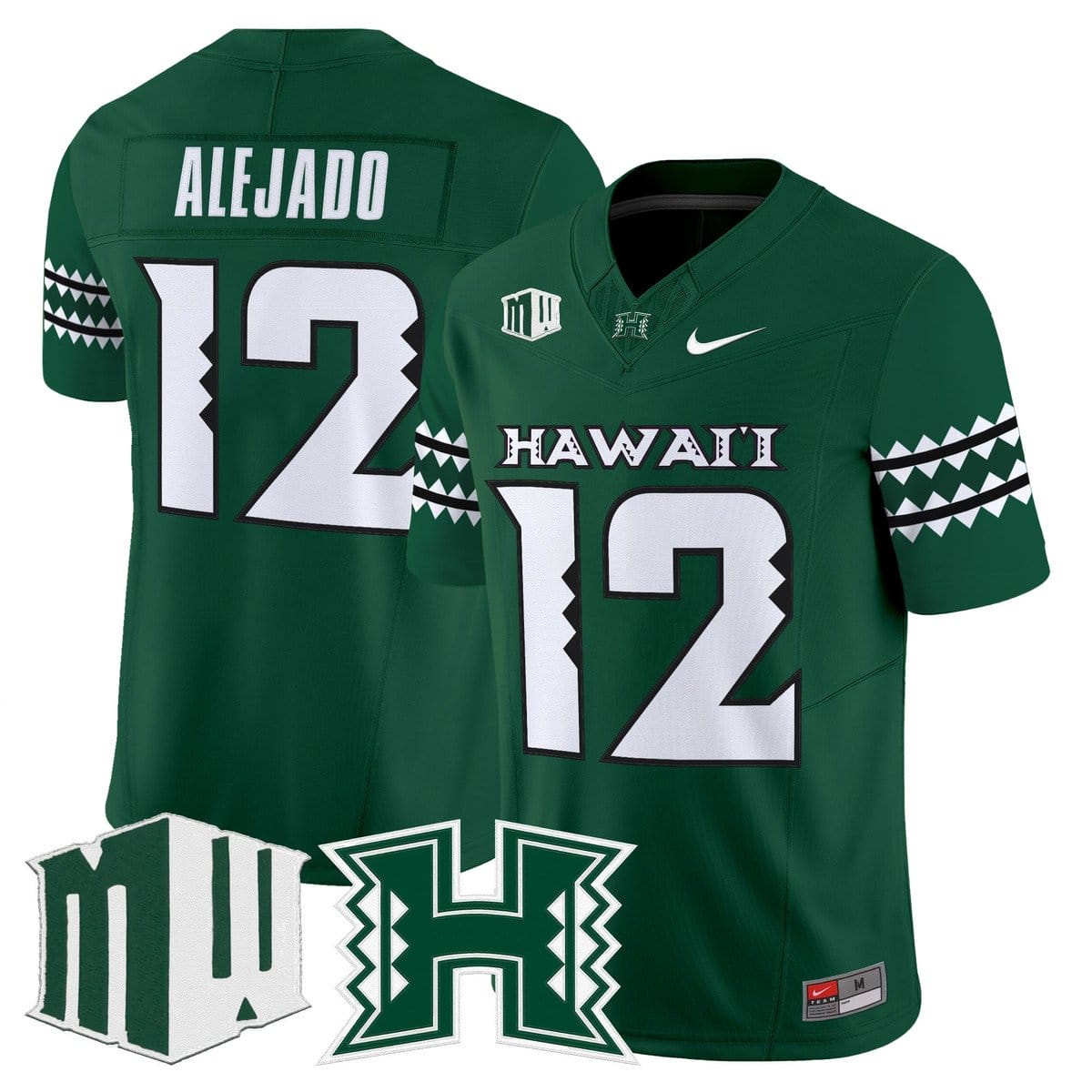 Micah Alejado Jersey #12 Hawai'i Rainbow Warriors 2025 Vapor Stitched - Image 3