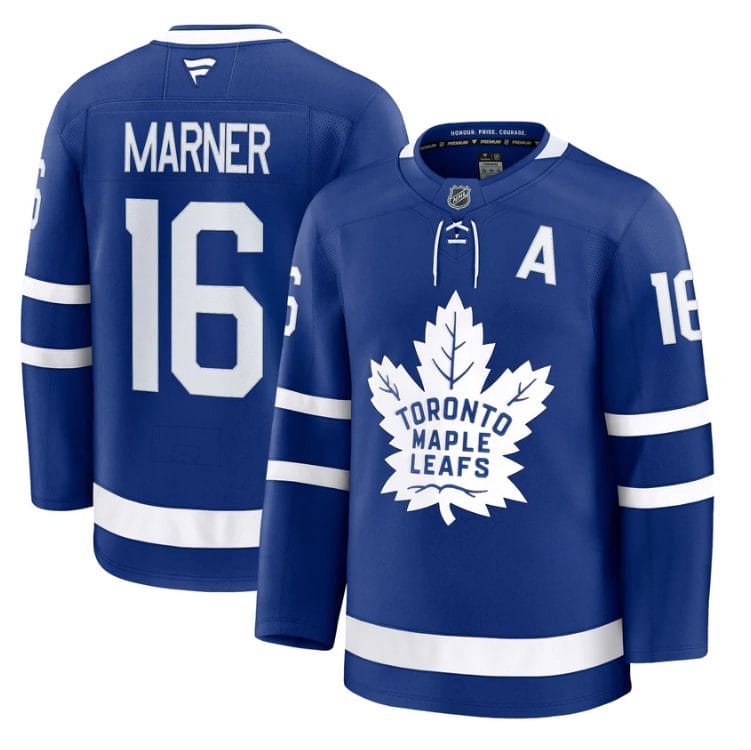 Alternative view of Mitch Marner Jersey #16 Toronto Maple Leafs Timeless Stitched